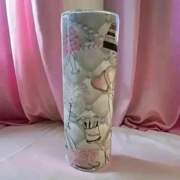 Tumbler Homemade 20oz Stainless Steel (Girly Girl) - Picture 2 of 3